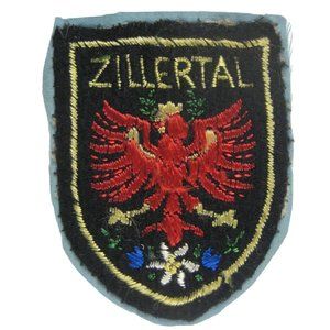 Zillertal Vintage Patch Austria Souvenir Alps Travel Skiing Ski 2.5 Inch